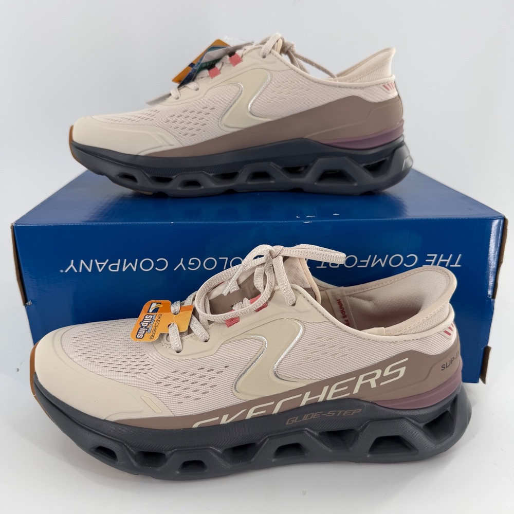 Skechers Hands Free Slip-ins Glide-Step Altus Natural Grey 150510 NTGY Womens 9